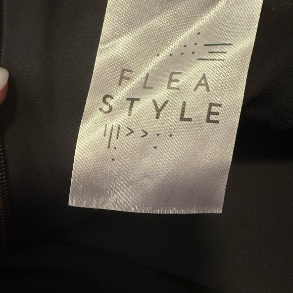 Black Babydoll Mini Dress with Square Neck - Picture 5 of 9